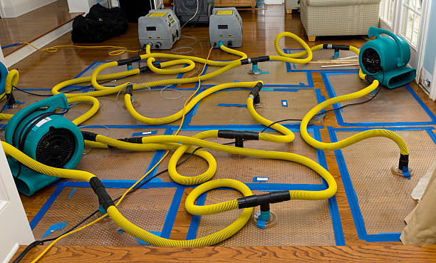 Professional Crawl Space Water Removal technician working in Landers, CA